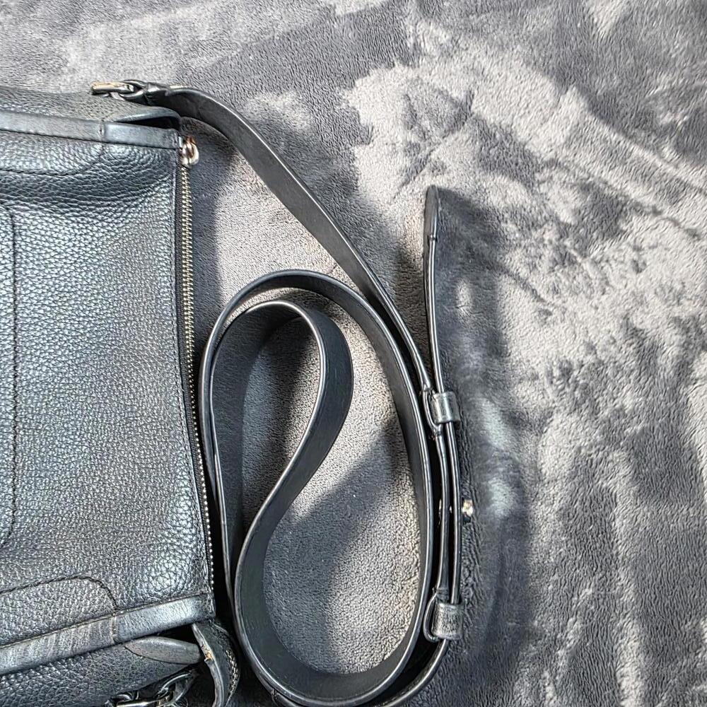 Michael Kors Carine Crossbody Pebbled Black Leather - Picture 12 of 14